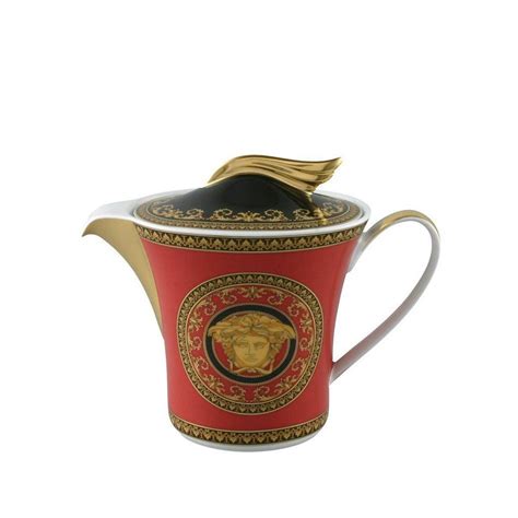 Versace Medusa Red Tea Pot — Grayson Luxury